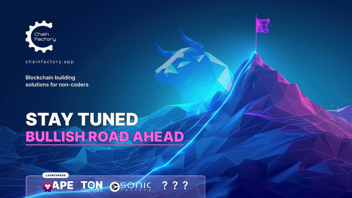 MV_CrypticQueen's tweet photo. Gm gm! Make sure to check out @ChainFactoryapp $FACTORY, the best utility project. Good entry point right now before it goes #1000x. Multi-chain launchpads: #ApeFactory (https://t.co/xT62W8DTBy), #TonFactory (https://t.co/yYIY3GcRe9), and #SonicFactory (https://t.co/KQl8YwXZZk). More to come 👀

0xD05D90A656FC375ac1478689D7bCD31098f2DD1f