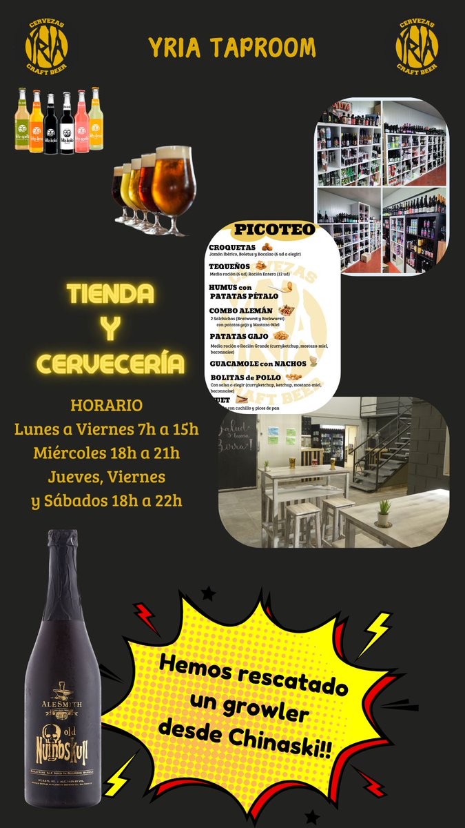 ¡Una semana más en Tu Espacio Cervecero!
#valdemoro #cervezaartesana #yriataproom