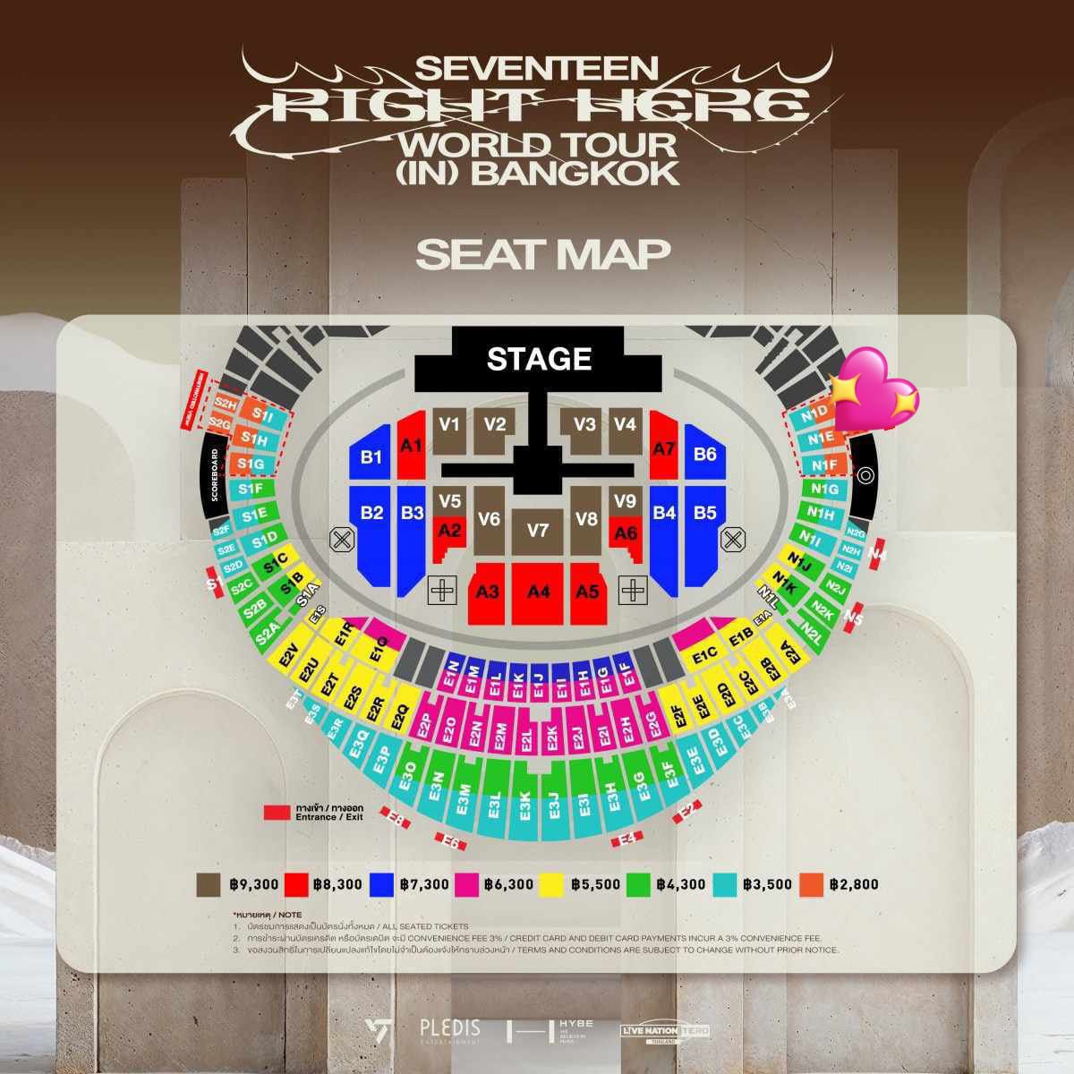 qara_tanjung's tweet photo. WTS‼️

Want to sell ticket concert #SEVENTEEN RIGH THERE WORLD TOUR IN [BANGKOK] Day 1

Zone N1E Row EH (All benefit) ✅
💰 Price 5500THB (Net)✅
💌 Serious Buyer Only ✅
Prepare Indonesian but open to interfans🙏🏻

DM me for detail🫶🏻

 #SEVENTEEN_RIGHT_HERE_IN_BKK 
#CARAT https://t.co/H1ydihAJFx