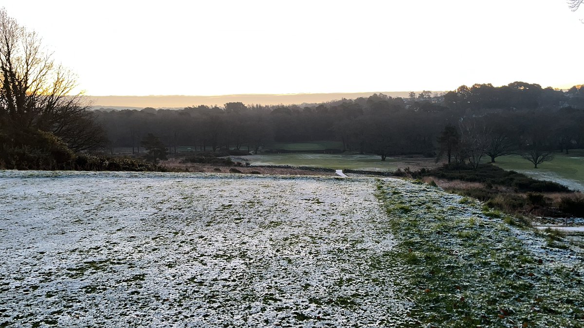 2nd dusting of snow this winter <a href="/broadstonegc/">Broadstone Golf Club</a>
