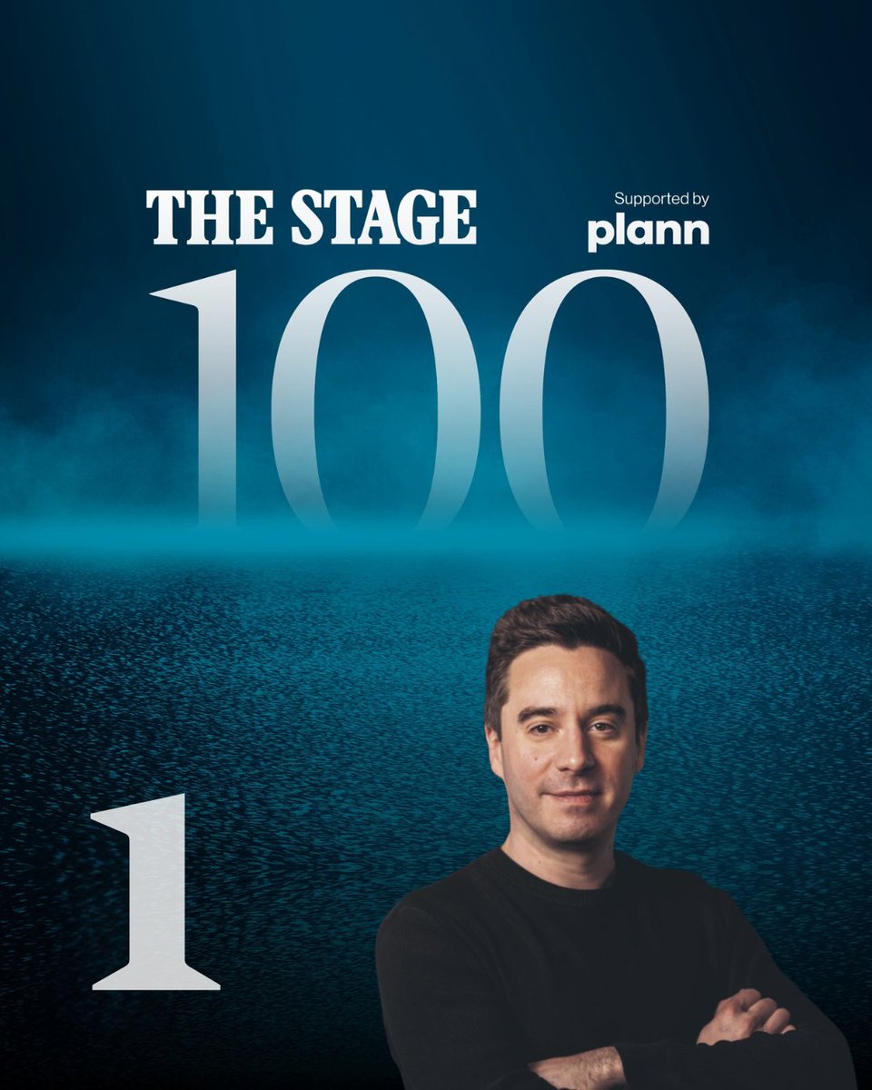 The Stage 100: Number 1 – This year #TheStage100 is topped by a playwright whose work has reached beyond theatre to be referenced in court rooms and by government. An advocate for theatre and a writing heavyweight, this year's number one is @mrjamesgraham 👇