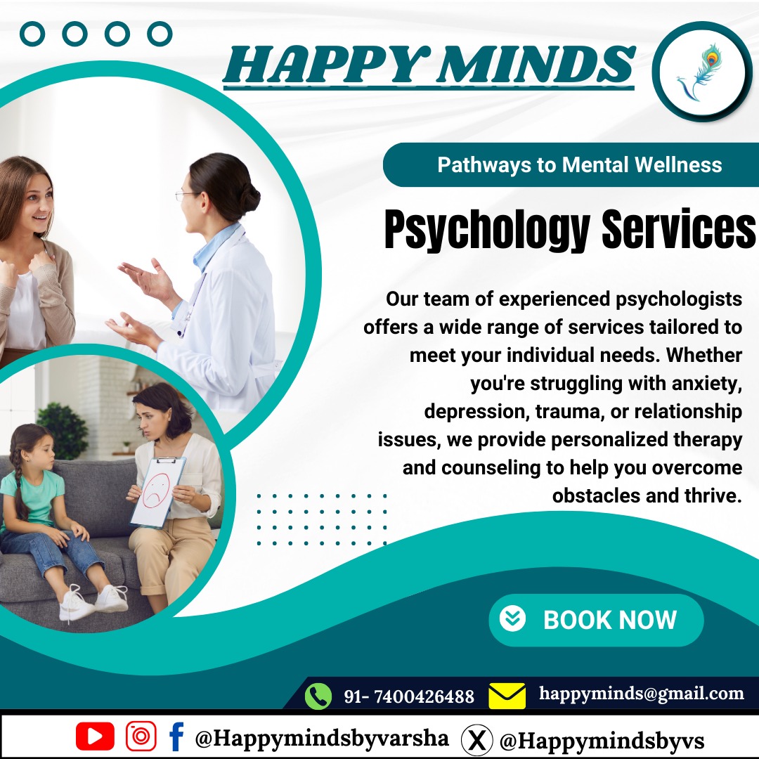 happymindsbyvs's tweet photo. Unlock Your Path to Mental Wellness with Happy Minds 🧠🌿
#MentalWellness #PsychologyServices #HappyMinds #TherapySupport #AnxietyHelp #DepressionRecovery #MentalHealthMatters #HealingJourney #TraumaTherapy #CounselingCare #MentalHealthSupport #RelationshipAdvice #MindCare https://t.co/63bFoyJ8gQ