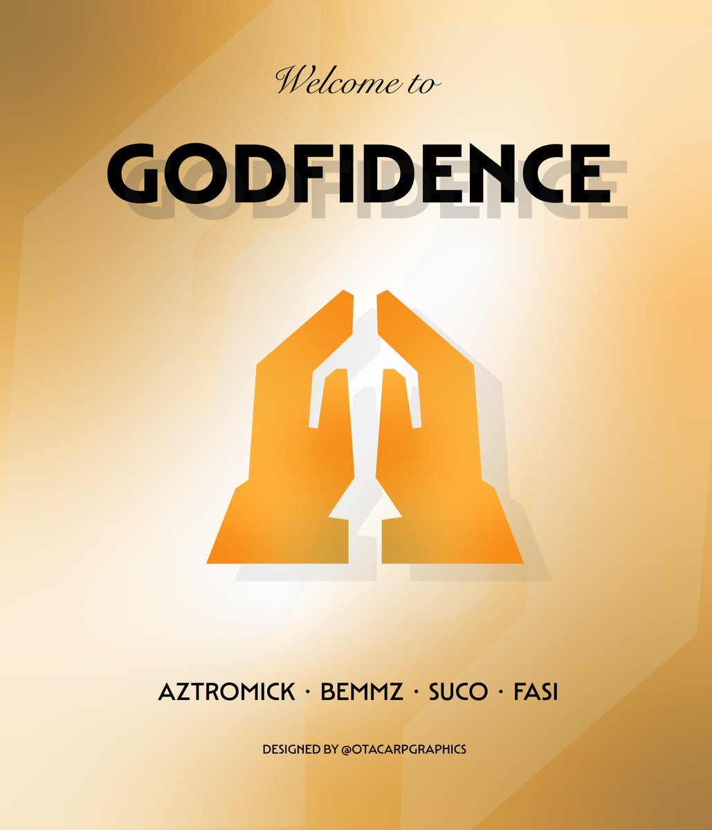 <a href="/OtacarpGraphics/">Otacarp</a>        x       Godfidence

Thrilled to unveil my latest logo design for the amazing Godfidence team! Big thanks to <a href="/Aztromick/">Aztrø 汁</a>, <a href="/Bemmz_/">Bemmz</a>, <a href="/sucorl_/">suco'')</a> and <a href="/fasi_rl/">fasi</a> for trusting me with this project. Wishing you all the best in the Main Event! 🏆

Your support means the