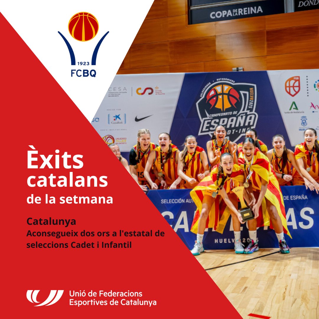 ✨È𝔁𝓲𝓽𝓼 𝓬𝓪𝓽𝓪𝓵𝓪𝓷𝓼 𝓭𝓮 𝓵𝓪 𝓼𝓮𝓽𝓶𝓪𝓷𝓪✨

🏅 L'handbol base català brilla en el <a href="/cesabm2025CAT/">CESA Catalunya 2025</a> amb 4 ors i 1 plata després de disputar 5 de les 6 finals possibles <a href="/FedCatHandbol/">Federació Catalana d’Handbol</a> 

👏 2 ors de Catalunya a l'estatal de seleccions Cadet i Infantil <a href="/FCBQ/">FCBQ</a>
