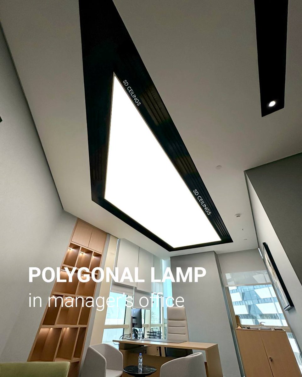 CeilingsSd's tweet image. Custom-made lamp that combines functionality and style💡✨

#SDCeilings #translucentceiling #customlighting #polygonallamp #officedesign #officeceilings #lightningsolution #modernofficeinteriors #stretchceilings #luxuryinteriors #luxuryceilings #interiordesignabudhabi