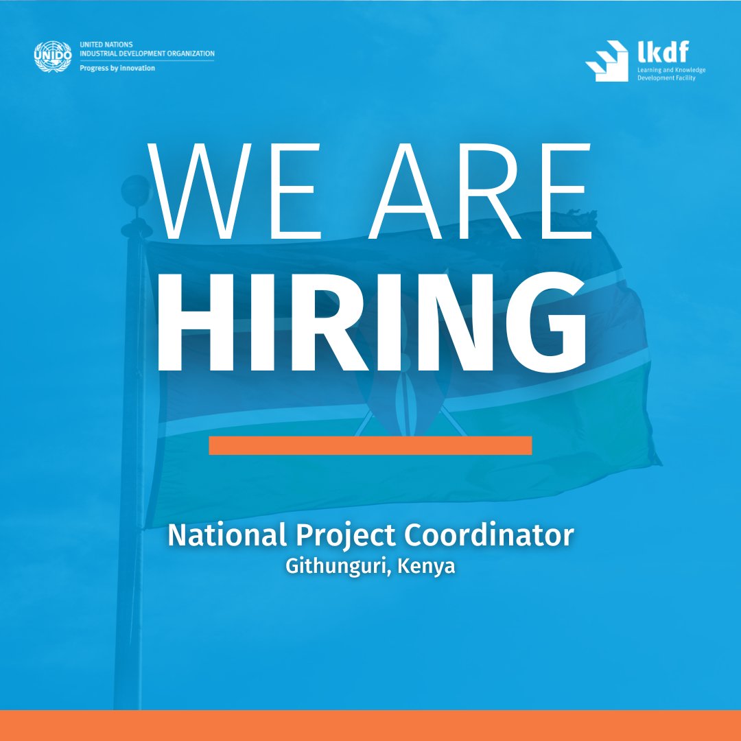 📢 Join UNIDO as a National Project Coordinator

We are seeking a National Project Coordinator to spearhead the implementation of a project in Kenya’s agriculture and dairy sector.

Apply here by January 30th: careers.unido.org/job/KEN-Other-…