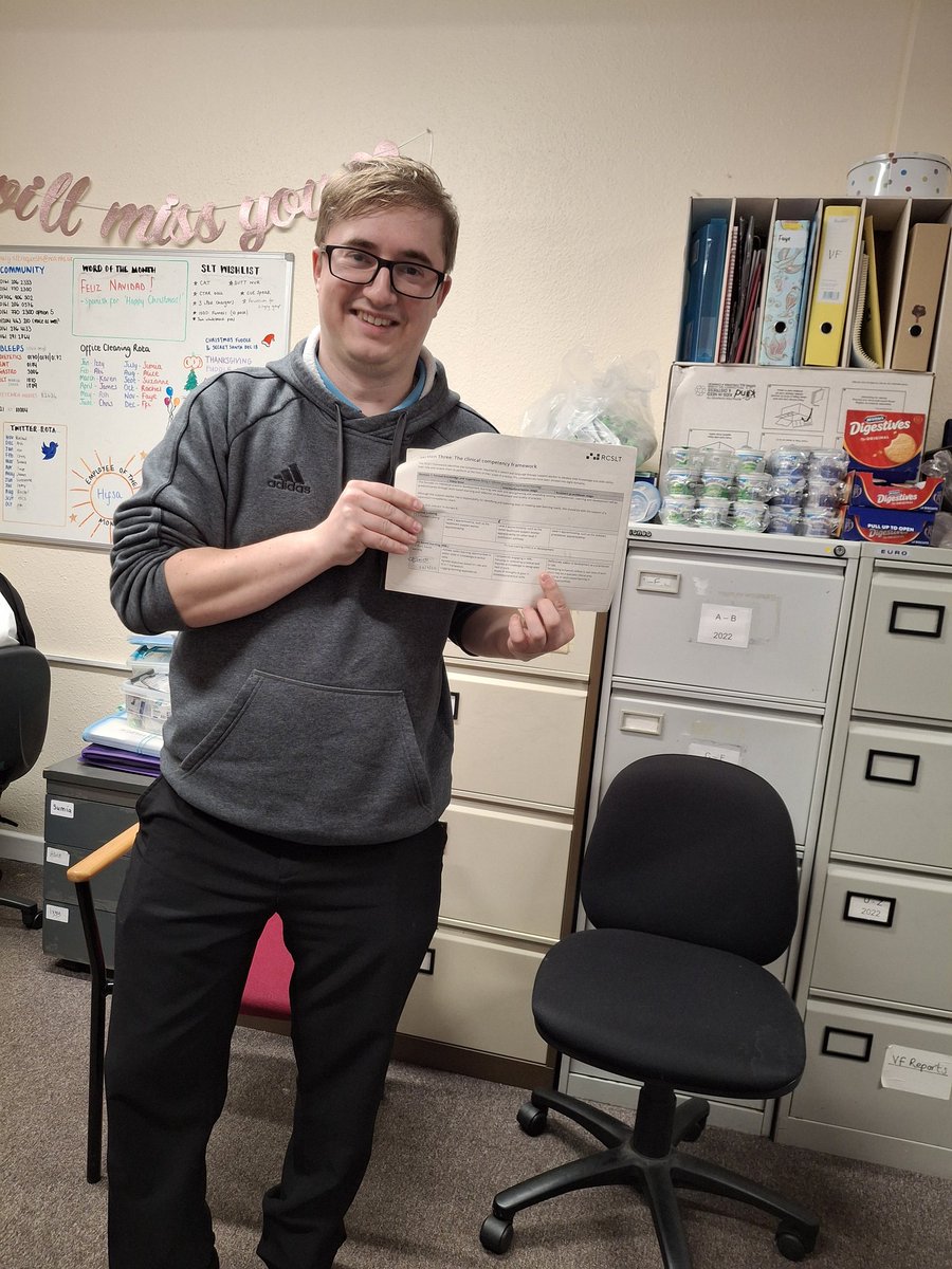 Congratulations to our SLTA Chris for completing his <a href="/RCSLT/">RCSLT 💙</a> assistant competencies 🙌🙌