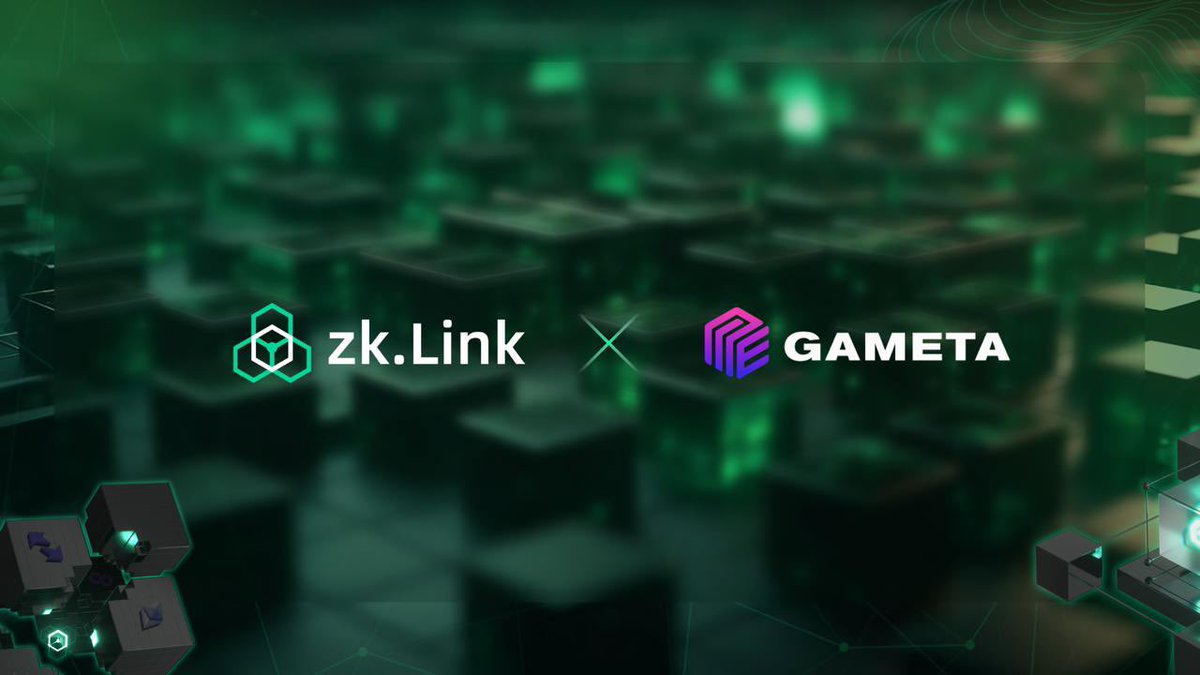 Gameta (@gameta_official) on Twitter photo 🚨#Partnership Announcement🚨
🎉Excited to announce our partnership with <a href="/zkLink_Official/">zkLink | Aggregated Rollup 🐊</a> 🎉
#zkLink_Official is solving Ethereum fragmentation with its <a href="/zkLinkNova/">zkLink Nova | Aggregated L3</a> and <a href="/zkLinkX/">zkLink X</a> networks, unifying tokens across Ethereum L2s with aggregated rollup 🚨#Partnership Announcement🚨
🎉Excited to announce our partnership with <a href="/zkLink_Official/">zkLink | Aggregated Rollup 🐊</a> 🎉
#zkLink_Official is solving Ethereum fragmentation with its <a href="/zkLinkNova/">zkLink Nova | Aggregated L3</a> and <a href="/zkLinkX/">zkLink X</a> networks, unifying tokens across Ethereum L2s with aggregated rollup