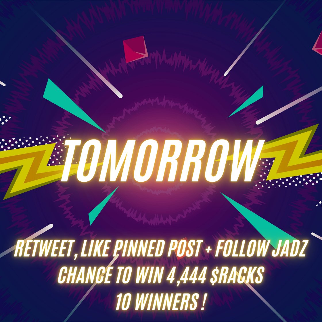 justjadz's tweet photo. พรุ่งนี้จะแปะลิ้งค์ 6 โมงเย็นนะครับ เข้าไปรับ role early adopter ได้ แล้วเรามาพบไลฟ์สดประกาศ Roadmap แนวทางของคอมมูกัน และที่สำคัญมาลุ้นรางวัลสดกันครับ !

รีทวิต ไลก์ และกด Follow โพสที่ quote ด้านล่างด้วยนะครับ แล้วมาลุ้น $RACKS กัน https://t.co/FVgAbV6xyX