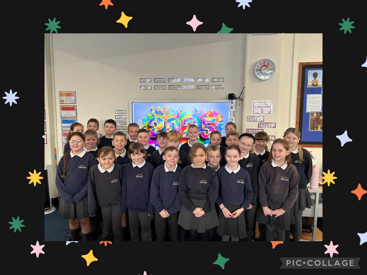 Welcome back Year 5! 💙
Happy New Year 2025 💫✨
<a href="/BarntonMissR/">Miss Rutter</a>