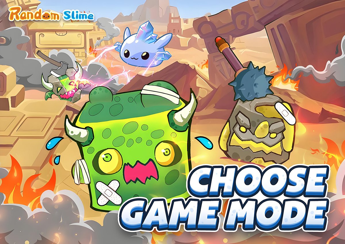TonRandomSlime's tweet image. 🎯👾Choose Your Battlegroun

The monsters war is raging—run, fight, and let your Slimes unleash their full power. 🛡⚔️

💥 PVP Mode: Outlast your opponents to claim victory.
🤝 Co-op Mode: Team up to stop the monster waves—defend longer, win bigger.
🔮 Mirror Mode: High…