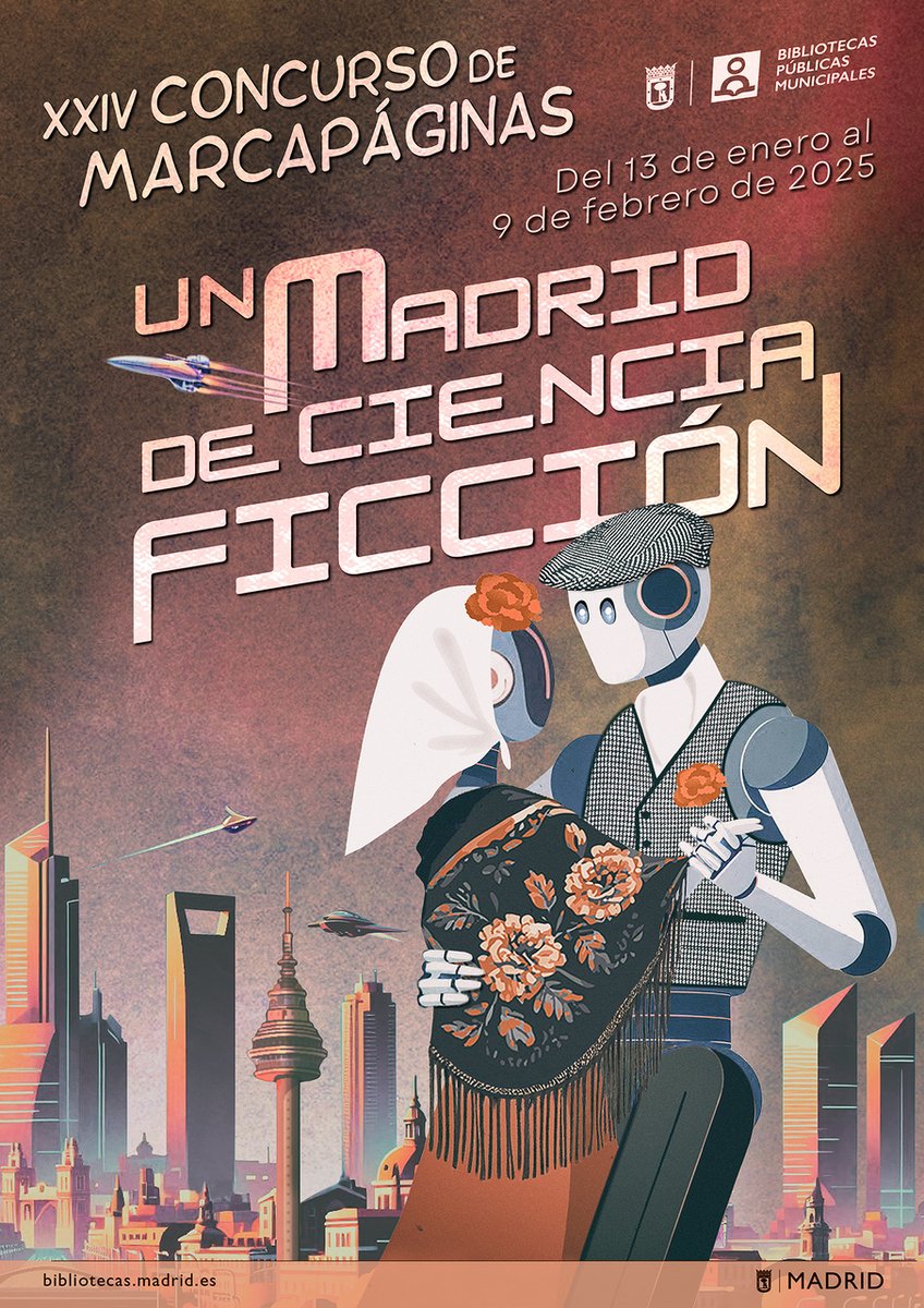 Homenaje a los 120 años del fallecimiento de Julio Verne, el escritor de ciencia ficción por antonomasia 🚀.
«XXIV concurso de marcapáginas: Un Madrid de Ciencia Ficción» de <a href="/bpmmadrid/">Bibliotecas Ayuntamiento de Madrid</a> 
👉 bit.ly/3CNsGWo
#Bibliotecas #Literatura