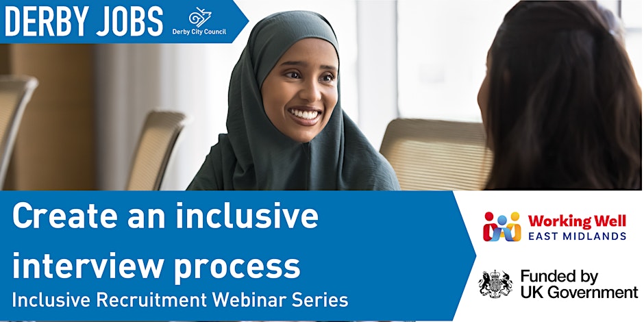 🤝 Inclusive Recruitment Webinar Series 🤝

From Thursday 23 January <a href="/DerbyCC/">Derby City Council</a> is running a series of webinars to help equip employers with the knowledge, tools &amp; strategies they need to ensure workplaces are inclusive &amp; accessible.

Find out more at: communityactionderby.org.uk/events/inclusi…