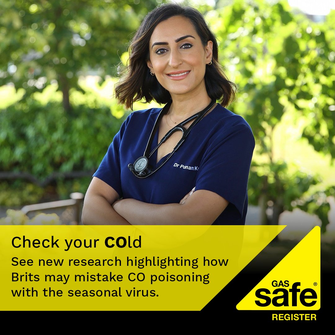 This winter we have partnered with Dr Punam Krishan to highlight new research, showing how Brits might be mistaking carbon monoxide poisoning with the seasonal virus. Read the full story and find top tips on checking CO poisoning symptoms: bit.ly/CheckYourCOld. #CheckYourCOld
