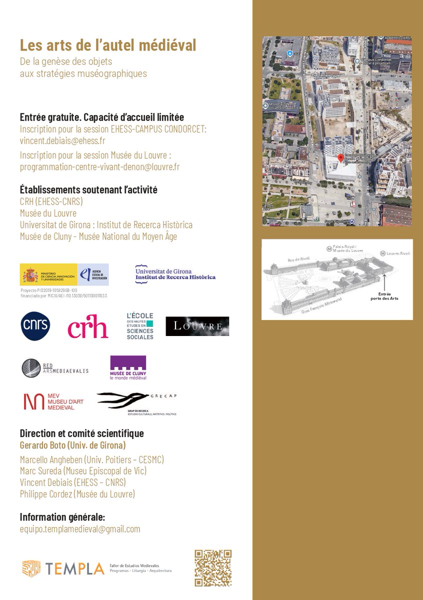 TEMPLA (@templa_medieval) on Twitter photo 📢#Colloqueinternational:
"Les #arts de l’autel #médiéval. De la genèse des #objets aux stratégies muséographiques"
📅3-5 février 2025
📌Paris (<a href="/CRH_ehess/">CRH - Centre de Recherches Historiques</a> / <a href="/MuseeLouvre/">Musée du Louvre</a>)
👤Dir. <a href="/GerardoBoto/">GERARDO BOTO VARELA</a> <a href="/templa_medieval/">TEMPLA</a>
👇👇👇 📢#Colloqueinternational:
"Les #arts de l’autel #médiéval. De la genèse des #objets aux stratégies muséographiques"
📅3-5 février 2025
📌Paris (<a href="/CRH_ehess/">CRH - Centre de Recherches Historiques</a> / <a href="/MuseeLouvre/">Musée du Louvre</a>)
👤Dir. <a href="/GerardoBoto/">GERARDO BOTO VARELA</a> <a href="/templa_medieval/">TEMPLA</a>
👇👇👇