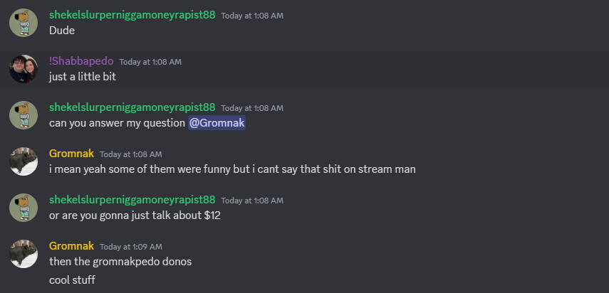 ShabbaLovesGrom's tweet photo. @gromnak @wowzari @equinoxmonk @aluraye Yeah Gromnak thought those donations were funny though! https://t.co/rEpDWxfV5s