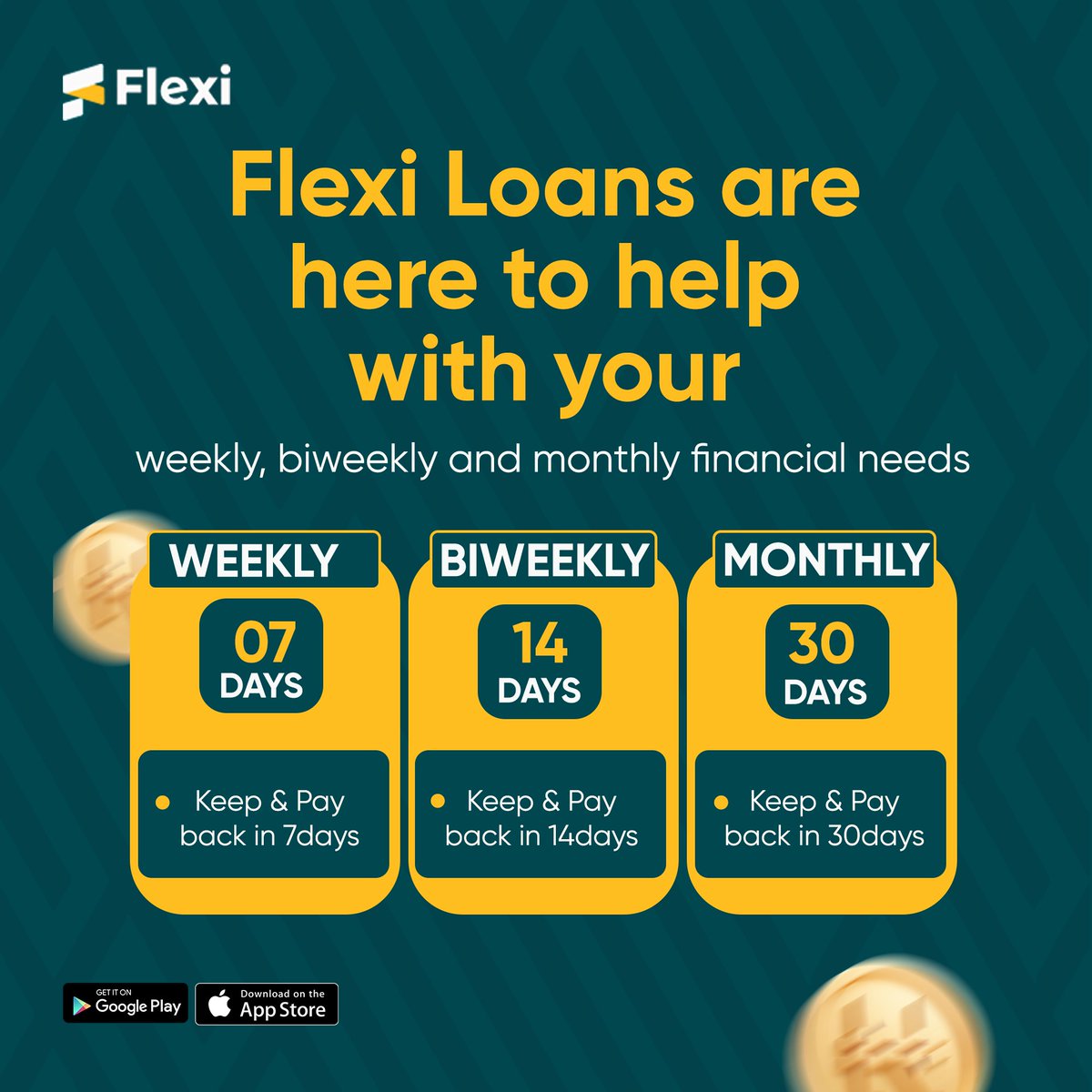 flexi_ng's tweet image. With Flexi, it's all about customer satisfaction through products tailored to fit your short term and long term financial needs! 
Build your experience with Flexi today to access more offers. 

#flexi #flexiloans #flexicash