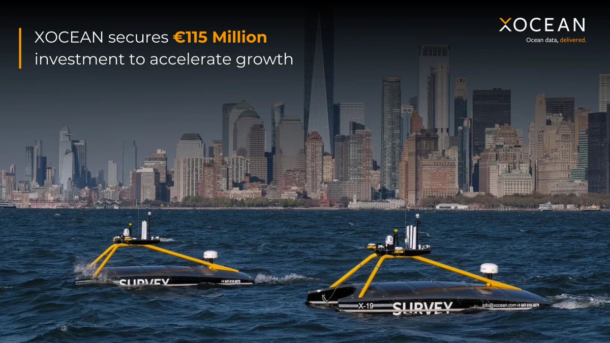 ⭐ <a href="/xoceansocial/">XOCEAN</a> has successfully closed a €115 million funding round to fuel its ongoing global growth.

This will further support XOCEAN in accelerating the growth of its platform servicing the offshore energy and civil hydrography sectors.

📖bit.ly/426m1nF