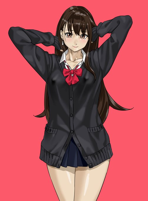 貧乳メガ乳輪ちゃん制服コス 