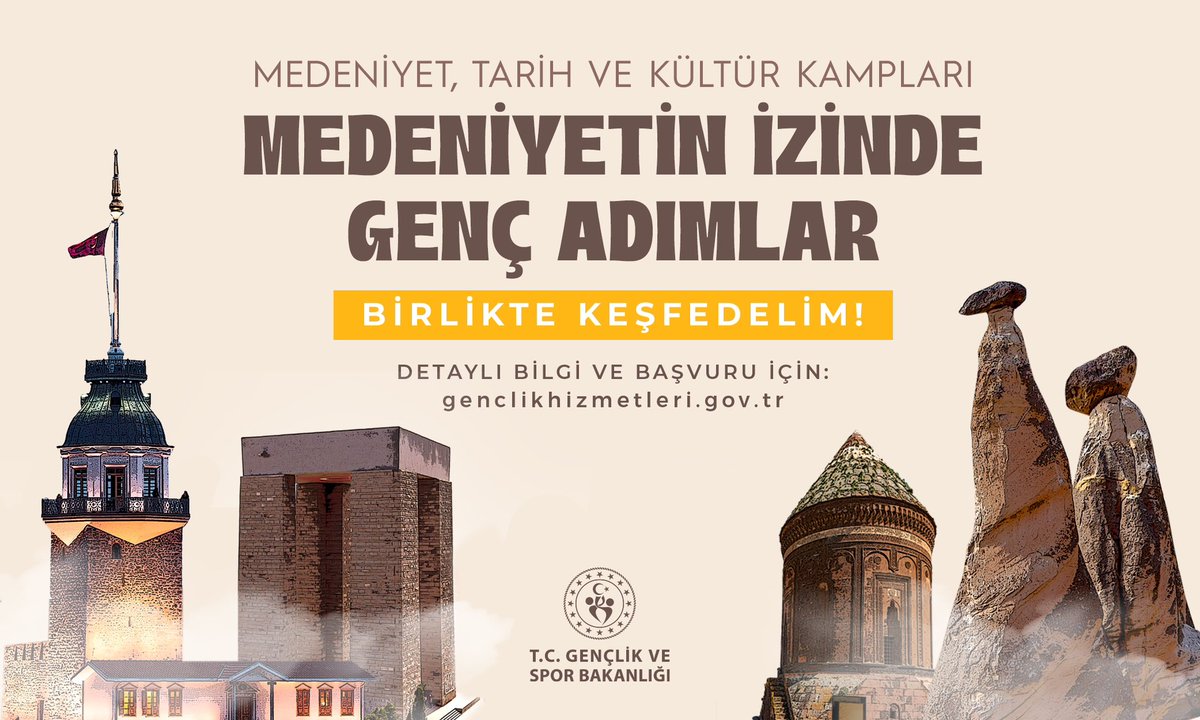 Medeniyet, Tarih ve Kültür Kampları Başlıyor!📢

18 Ocak 2025’te başlayacak kamplar, 16-25 yaş aralığındaki gençlere eşsiz bir kültürel deneyim sunacak!

Kamp programları boyunca, hem tarihin derinliklerinde bir yolculuğa çıkmak hem de kamp aktiviteleriyle eşsiz anılar