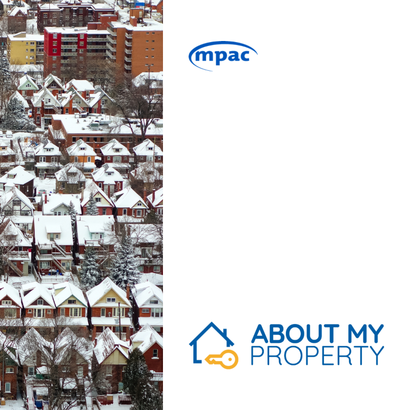 MPAC_Ontario's tweet photo. Learn about your property assessment and more with #AboutMyProperty – our free online tool for Ontario property owners! 🏡 Log in or sign up at https://t.co/qRxffndVmq to start exploring. 🔑