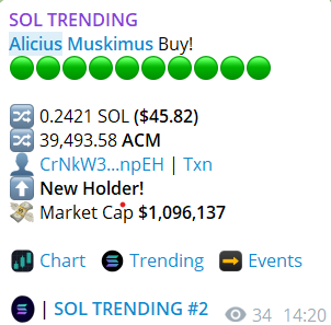 AliciusMuskimus's tweet photo. Trending Again! LFG! 🔥💎 https://t.co/w1osgRmwxn