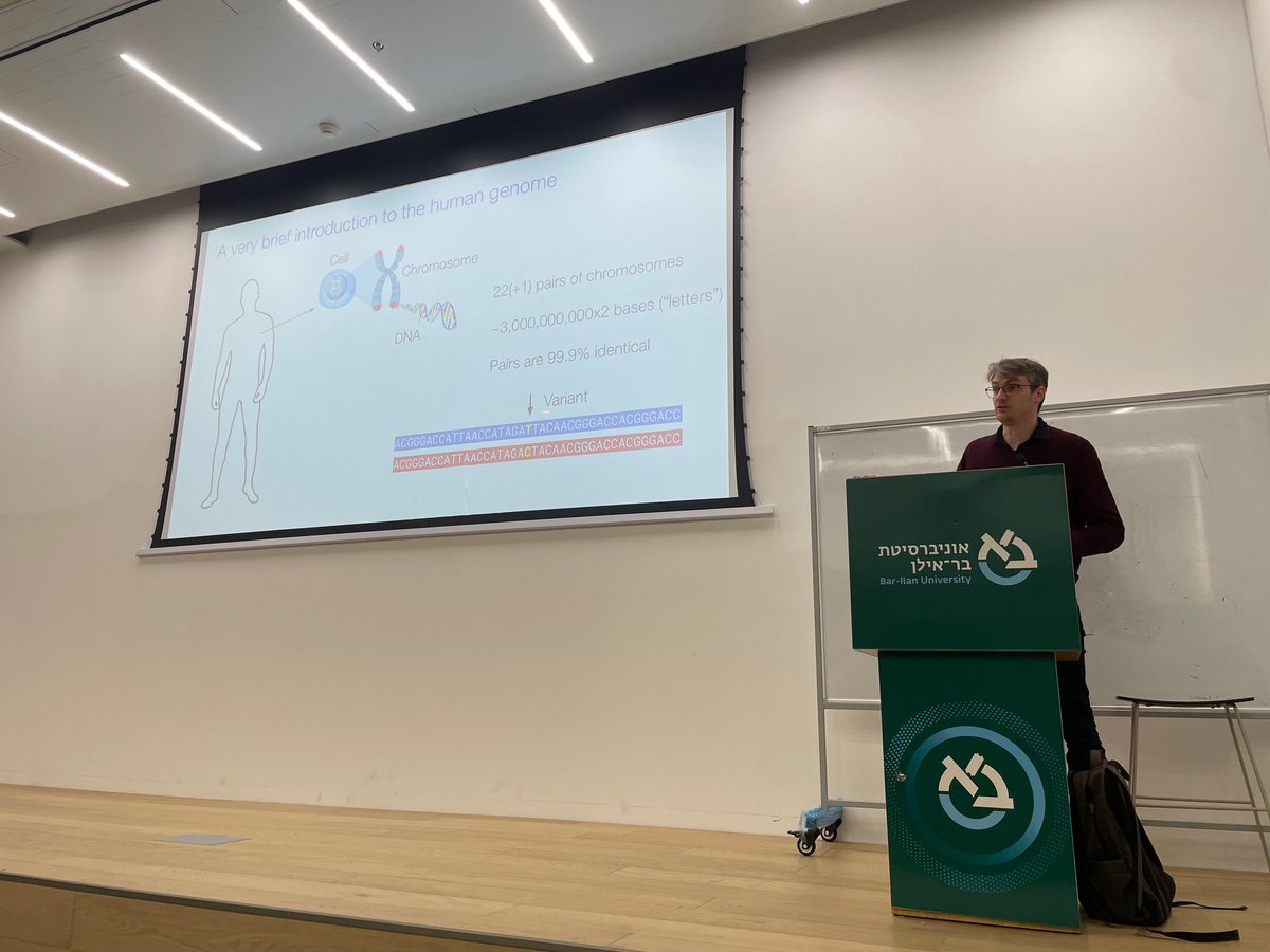 OrensteinYaron's tweet image. It was a pleasure to host @RegevSchweiger
today at the Department of Computer Science at
@ubarilan and hear about his methods to infer coalescent times and analyze sperm genomes for cross-over and gene-conversion detection @yoavgo