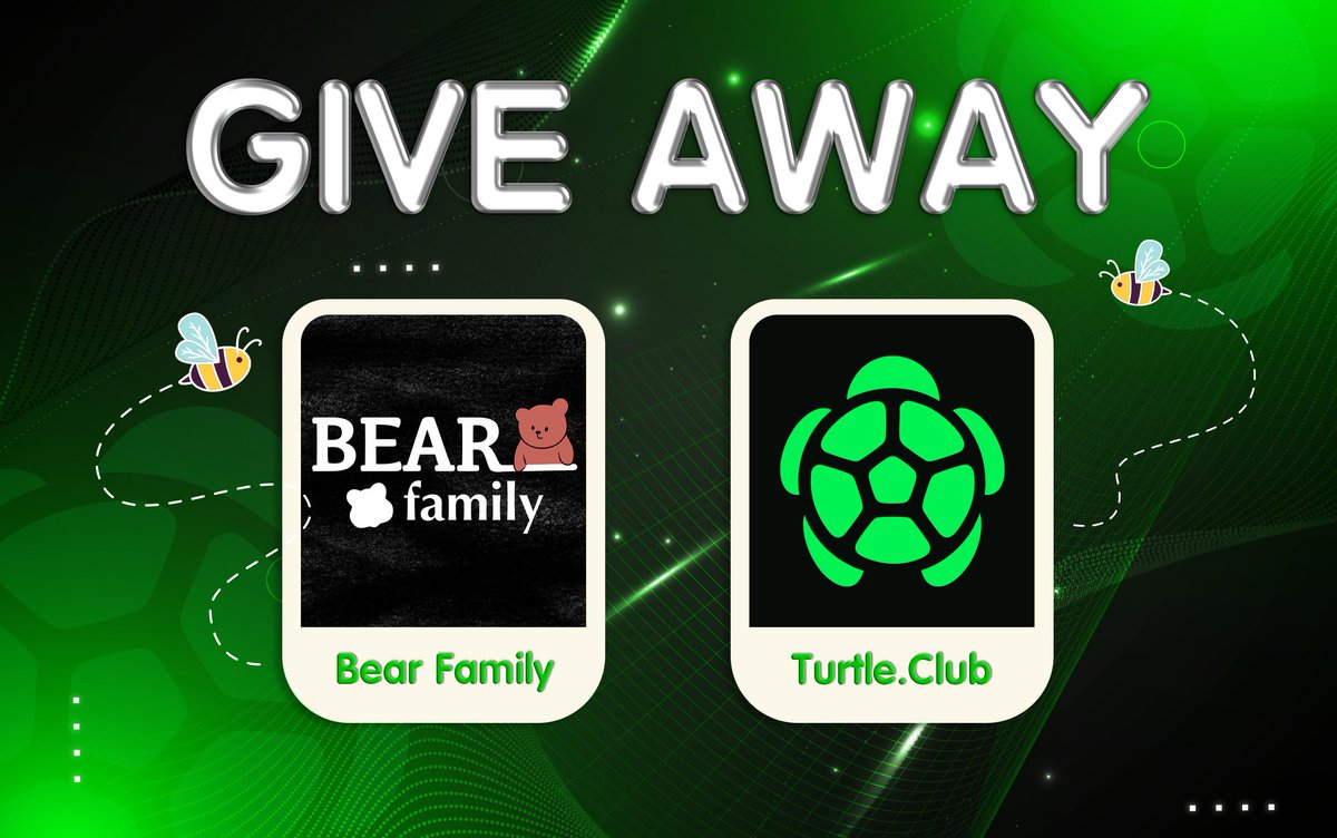 Bear Family (@vnbearfamily) on Twitter photo Bear Family x Turtle Club
To celebrate, we’re giving away 10 GTD and 20 FCFS WL spots just for you!
To join:
1. Follow <a href="/VNBearfamily/">Bear Family</a> , <a href="/turtleclubhouse/">Turtle.Club (🐢,💚)</a> <a href="/Jackker123/">JackMy 🐻⛓ | Bear Family</a> & <a href="/hafi_thp/">Hafi 🐻⛓ Bear Family</a> 
2. Join Tele t.me/+hsE0f-OIQMc2Y… & Discord  discord.gg/SYGfPjhEfW
3. RT this post
4. Drop your Bear Family x Turtle Club
To celebrate, we’re giving away 10 GTD and 20 FCFS WL spots just for you!
To join:
1. Follow <a href="/VNBearfamily/">Bear Family</a> , <a href="/turtleclubhouse/">Turtle.Club (🐢,💚)</a> <a href="/Jackker123/">JackMy 🐻⛓ | Bear Family</a> & <a href="/hafi_thp/">Hafi 🐻⛓ Bear Family</a> 
2. Join Tele t.me/+hsE0f-OIQMc2Y… & Discord  discord.gg/SYGfPjhEfW
3. RT this post
4. Drop your