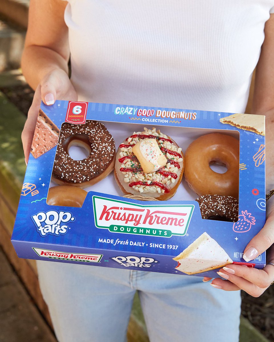 krispykreme's tweet image. Me: I just need to run errands 😋 

The errands: Running to the grocery store for the #PopTarts 🤝 #KrispyKreme doughnuts 🍩 🛒