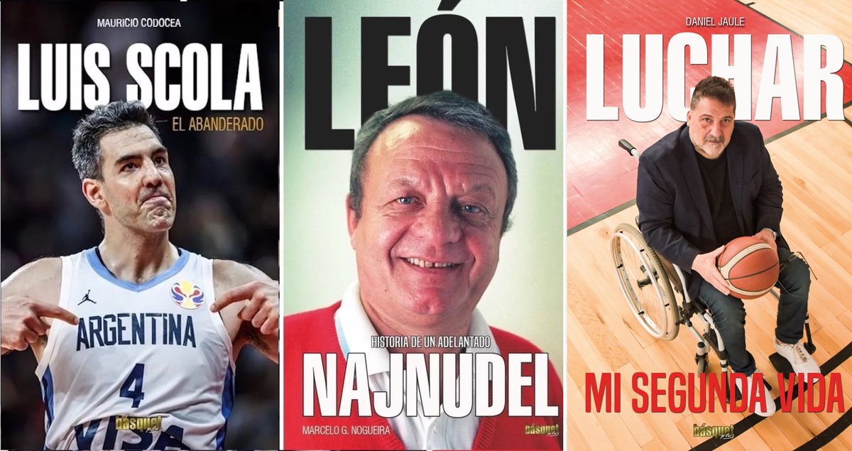 basquetplus's tweet photo. Vas las dos promos de Reyes que lanzamos este lunes desde Básquet Plus. ¡No te duermas!
Promo 1: Luis Scola, el abanderado + León Najnudel, historia de un adelantado: $3000.
Promo 2: Daniel Jaule: Luchar, mi segunda vida $15000. Comprando este, ¡los otros 2 de regalo!
Ambos casos más gastos de envío si son necesarios. Imperdible.