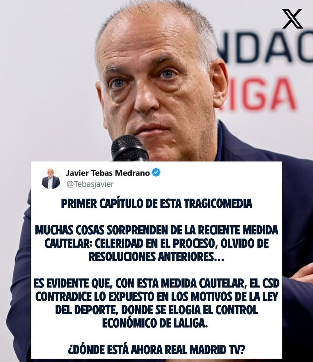 Armando_lineup (@armandolineup) on Twitter photo Q este se acuerde justo ahora del <a href="/realmadrid/">Real Madrid C.F.</a> es d traca...pero lo peor es q algo d razón lleva. Un presidente no puede ser un hooligan populista como #Laporta pero tampoco se puede siempre mirar para otro lado #Florentino
<a href="/GabrielRicardTV/">Gabriel Ricard🥇</a> <a href="/LeonRMA1990/">León⚽️15🏀11🏆🇪🇦</a> <a href="/espartana1975/">Espartana</a> <a href="/NjZek/">NJ🤍👑</a> Q este se acuerde justo ahora del <a href="/realmadrid/">Real Madrid C.F.</a> es d traca...pero lo peor es q algo d razón lleva. Un presidente no puede ser un hooligan populista como #Laporta pero tampoco se puede siempre mirar para otro lado #Florentino
<a href="/GabrielRicardTV/">Gabriel Ricard🥇</a> <a href="/LeonRMA1990/">León⚽️15🏀11🏆🇪🇦</a> <a href="/espartana1975/">Espartana</a> <a href="/NjZek/">NJ🤍👑</a>