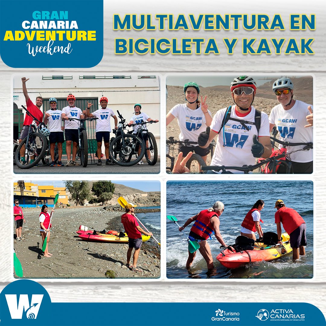Multiexperiencia aventurera con ruta en bicicleta y kayak de la mano de @canariaventuraturismo

#gcaw24 #turismoactivo #GranCanaria #Bicicleta #Kayak