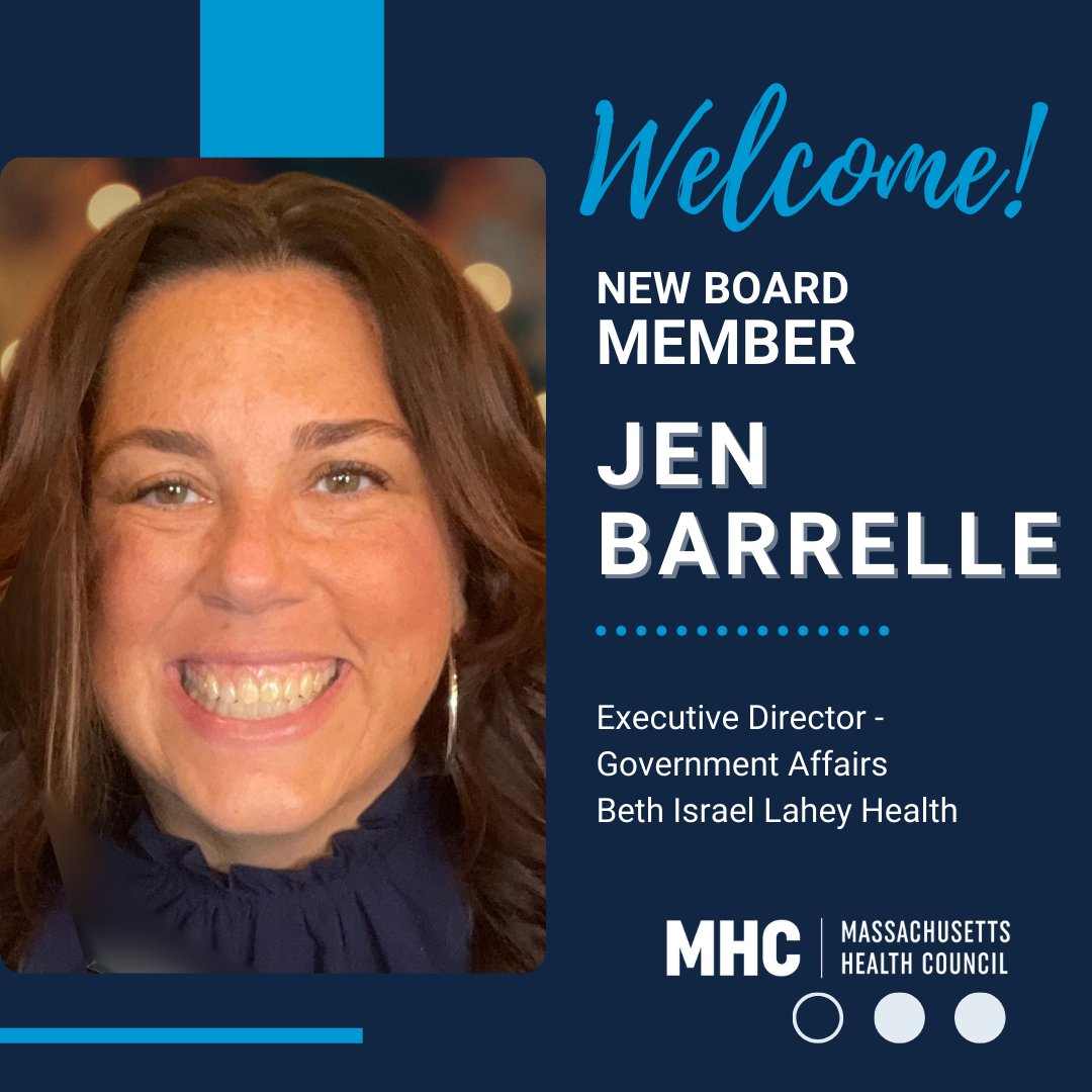 We’re delighted to welcome Jen Barrelle to the MHC Board! With vast experience in public health, policy, and government, Jen’s leadership will help advance health equity across Massachusetts.
