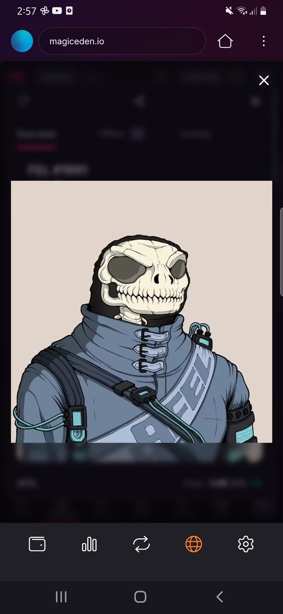 Gigildn1's tweet image. Another @afelxyz  grail in the vault! #Skeleton 🦎 I #Fel $waa #Solana #SolanaNFTs