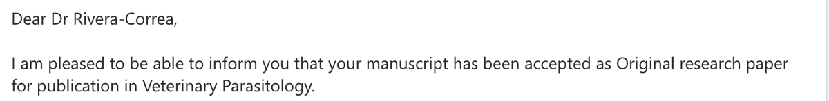 Starting the year blessed: my first article as senior/last author and the first ever research article of the Rivera-Correa Lab. Details to come soon but for now, I just feel immensely proud and thankful. 🐶 🪱🇨🇷 🇵🇷 🥰 👨‍🔬 🔬  #latinxscientist #newPI #immunology #parasitology