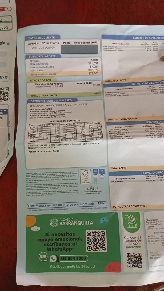 bohorquezesova's tweet photo. ❌Promoción de año nuevo: 2x1 en facturación de Alumbrado Público
¡Esto no tiene nombre! 

🤷🏽‍♂️ 
Tras que es ilegal el cobro de este impuesto en factura de @SomosTripleA, ahora fue cobrado doble? 
#AireYTripleA 

Ya Iniciamos las acciones jurídicas para defender a l@s usuari@s. https://t.co/tOzjnDlwCH