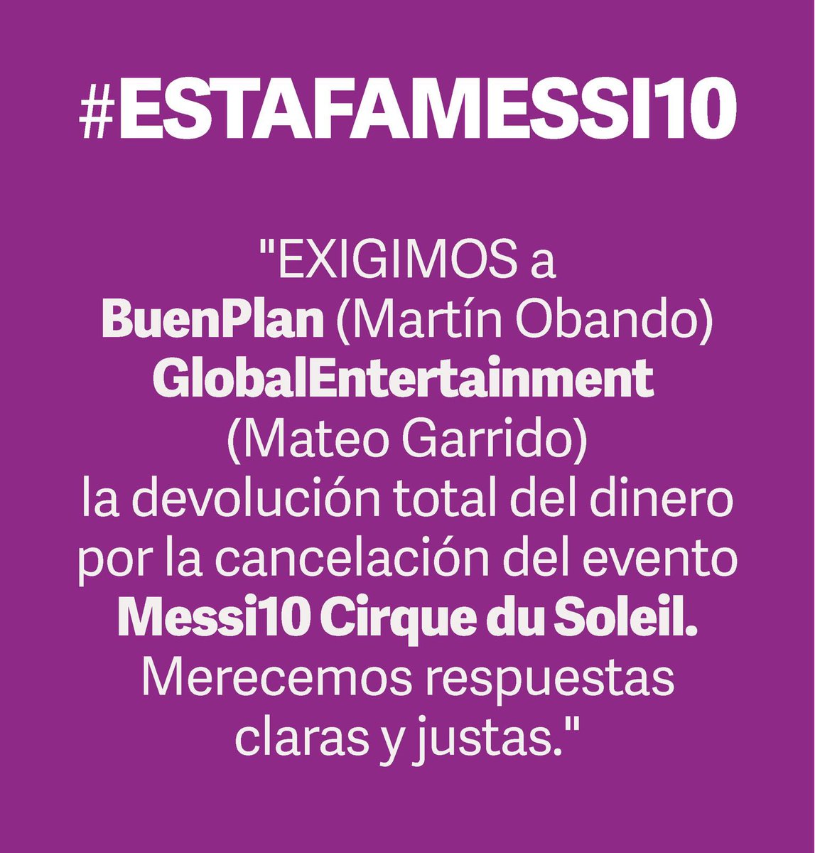 #EstafaMessi10 

<a href="/ConcejoQuito/">Concejo Metropolitano de Quito</a> <a href="/diegogarridov20/">Diego Garrido</a> <a href="/pabelml/">Pabel Muñoz L.</a> <a href="/AsambleaEcuador/">Asamblea Nacional</a> <a href="/MunicipioQuito/">Municipio de Quito</a> <a href="/FiscaliaEcuador/">Fiscalía Ecuador</a> <a href="/DEFENSORIAEC/">Defensoría del Pueblo de Ecuador</a> <a href="/Cirque/">Cirque du Soleil</a> @cirquedusoleil <a href="/leomessisite/">Leo Messi</a>

<a href="/MartinObandoR/">Martin Obando Rojas</a> 
<a href="/MateoGarridoC/">Mateo Garrido Cárdenas</a>