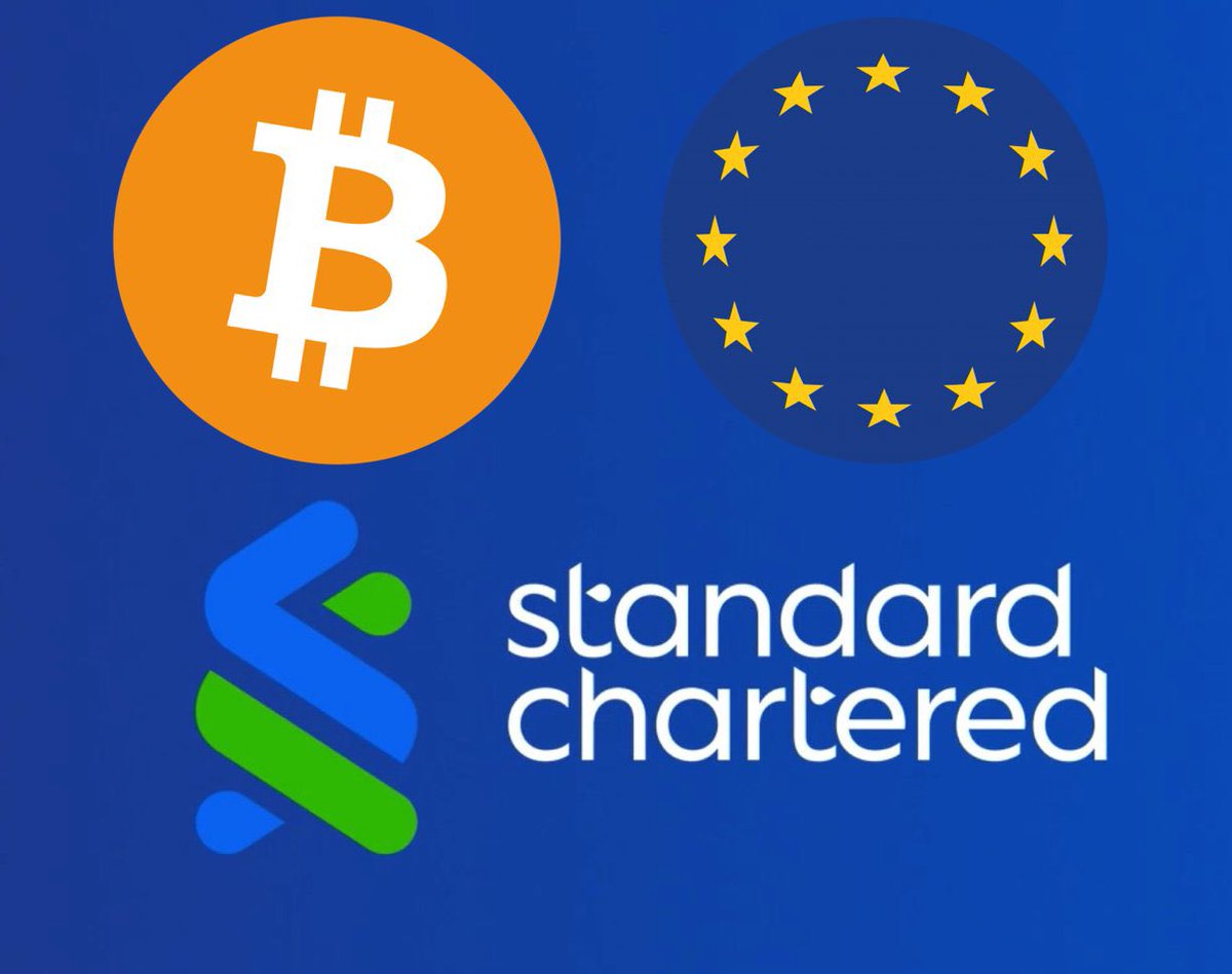 🚨 BREAKING 🚨 🇪🇺 $1 trillion Standard Chartered will now start offering  Bitcoin and crypto custody services in the Europe. Big win for mass  adoption 🔥