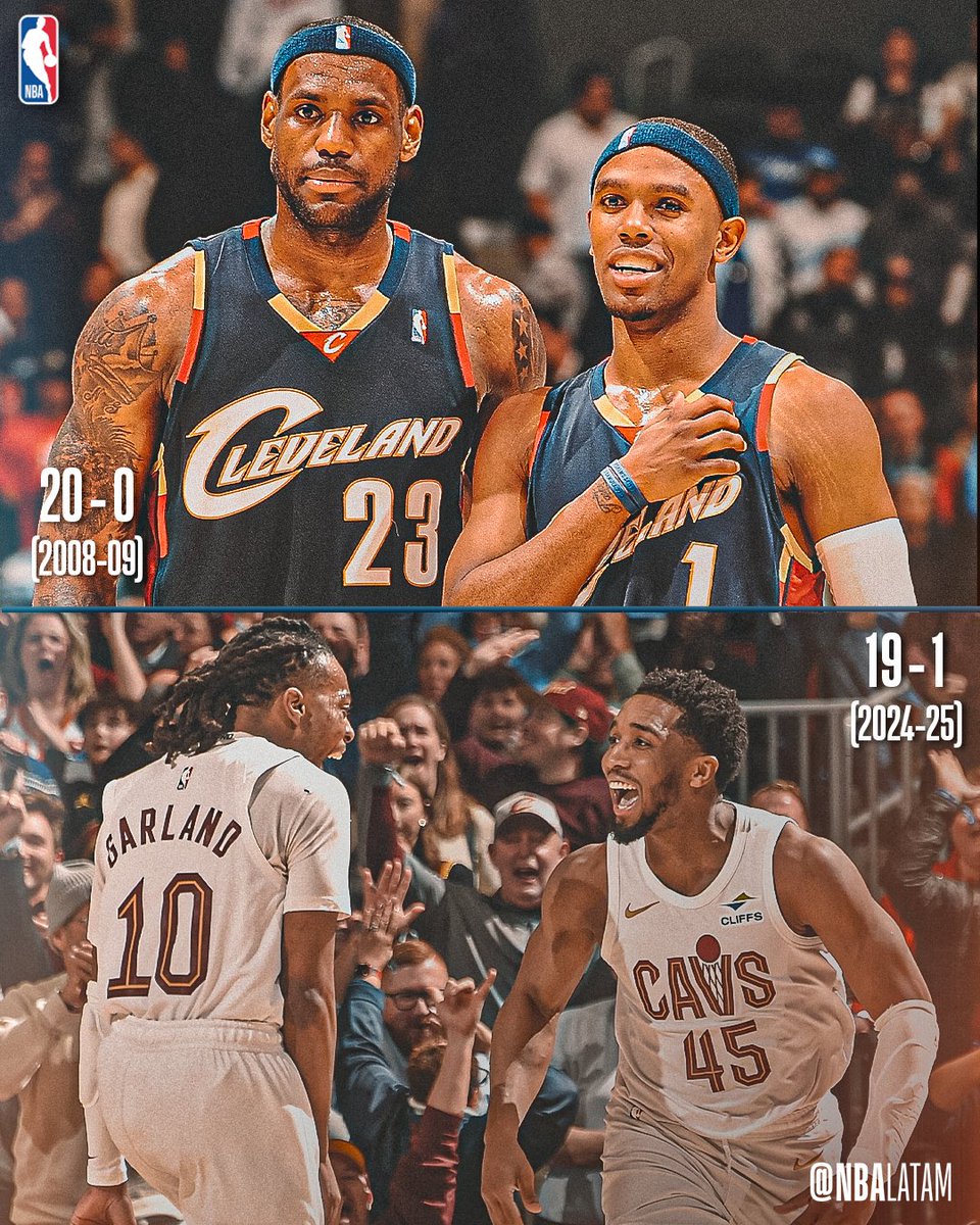 ⚔️ Los Cavaliers tienen esta temporada su mejor inicio en casa desde la edición 2009   

Es el segundo mejor registro en la historia de la franquicia 😤