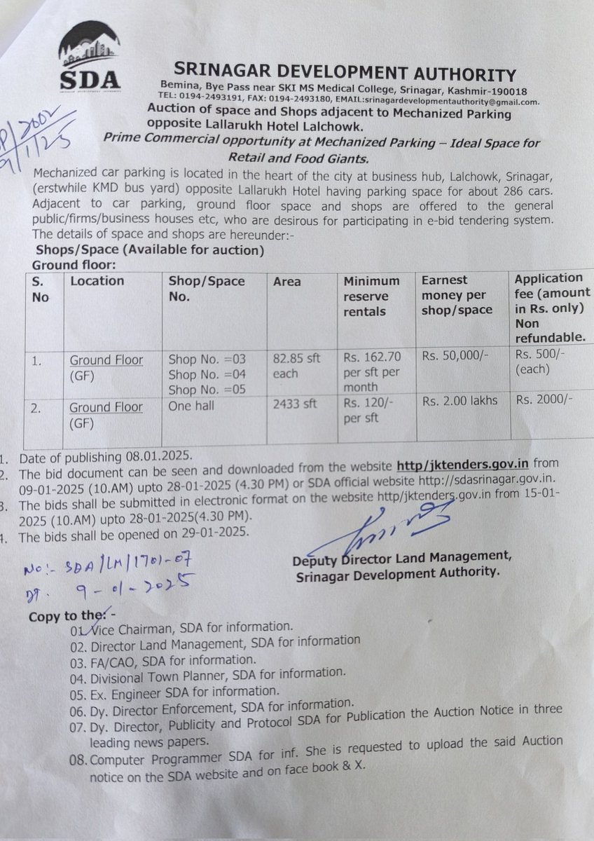 Srinagar Development Authority tweet media