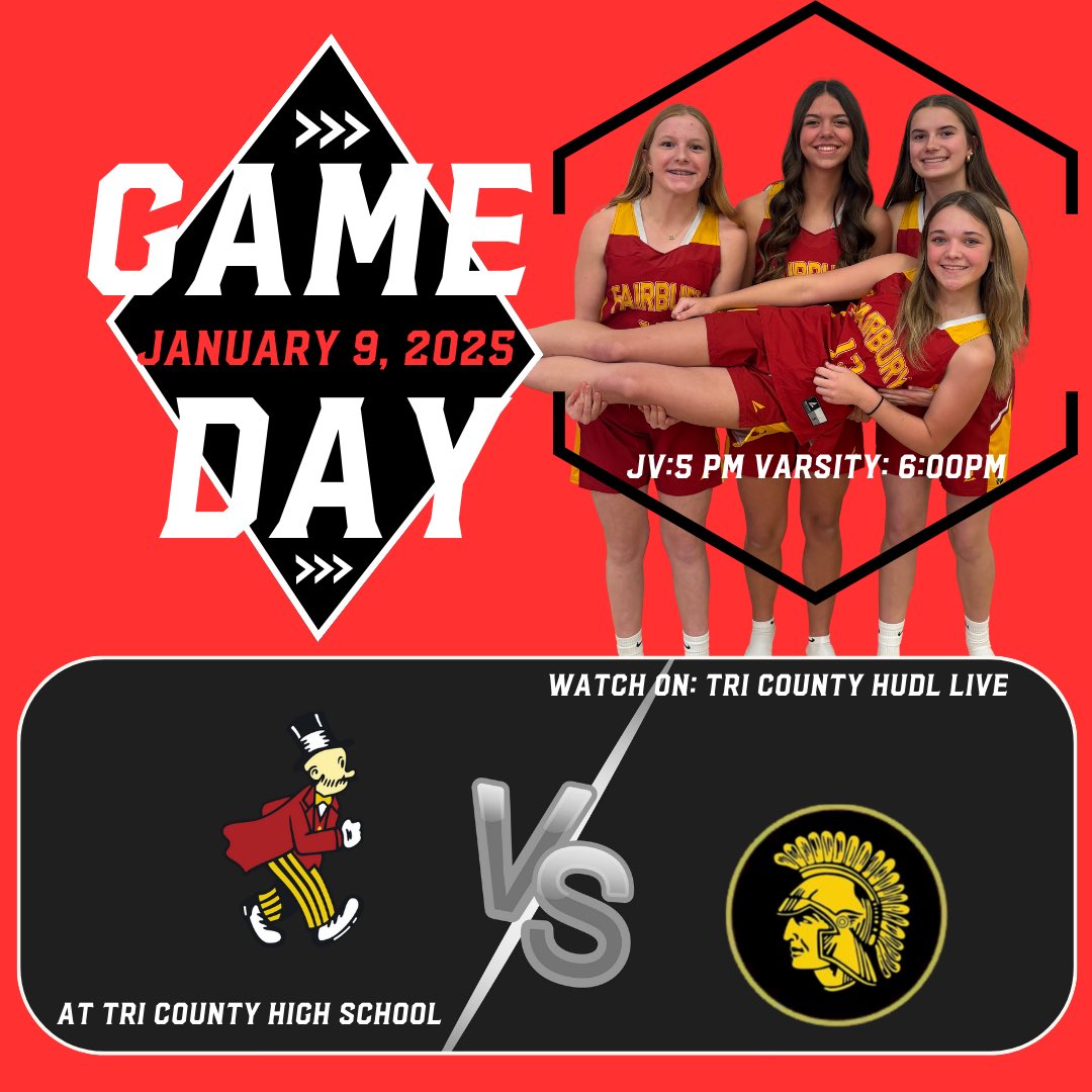 jeffsGBB's tweet photo. ⛹🏽‍♀️ Gameday at Tri-County ⛹🏽‍♀️

🏀JV: 5:00 pm
🏀V: 6:00 pm

📺: Tri-County Hudl Live

#JeffPride https://t.co/ZIEYcdrYpw