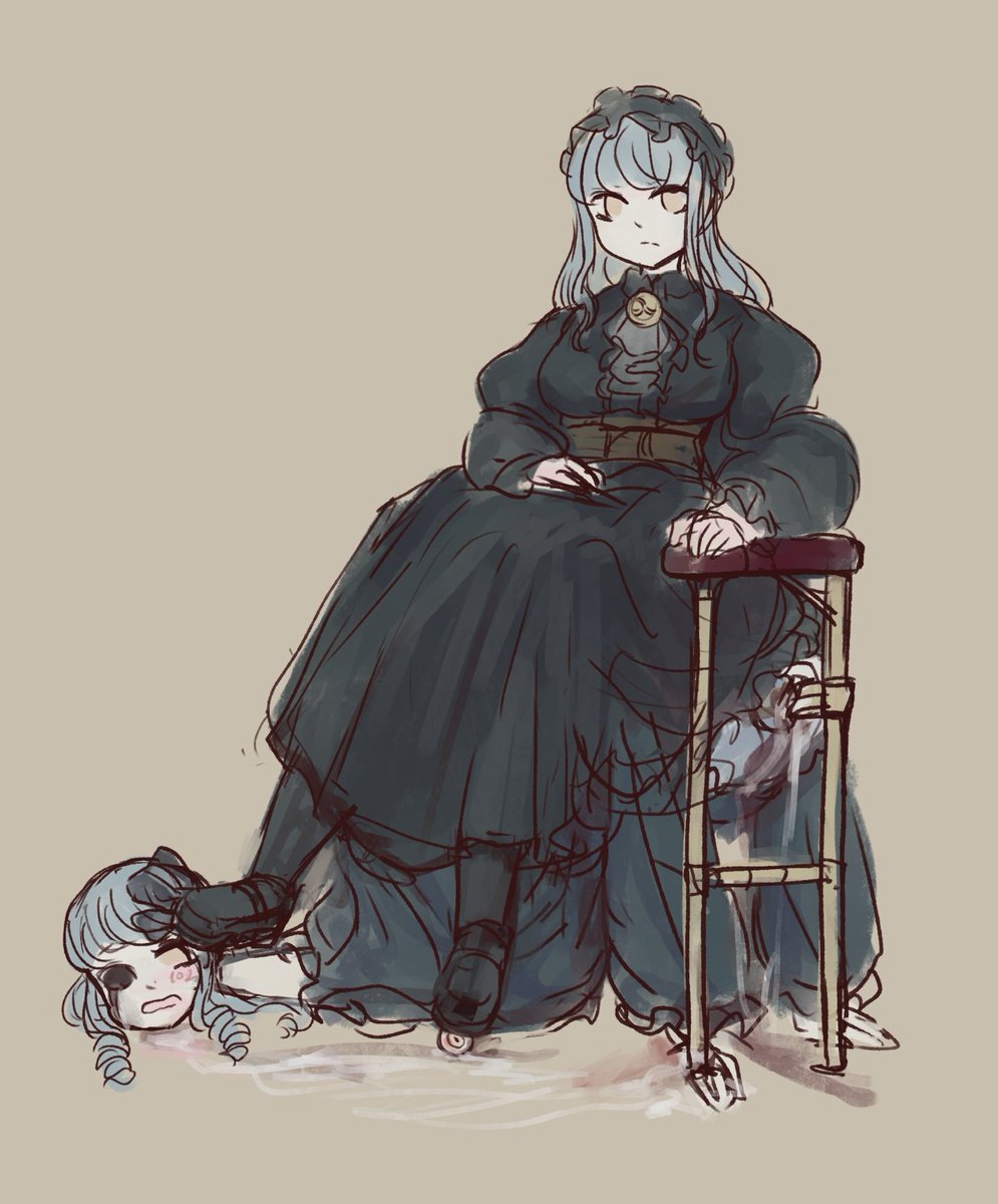 いっぱい感想もらえて嬉しいのでビルギットちゃんのイラスト貼ります。 