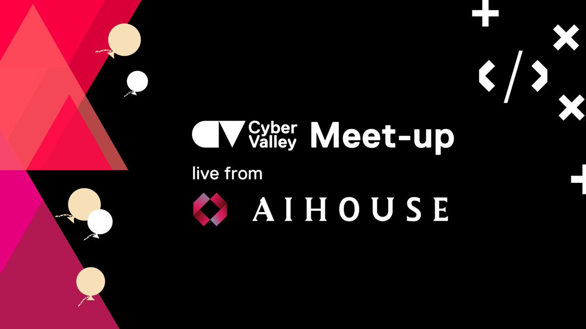 Cyber Valley (@cyber_valley) on Twitter photo The Cyber Valley January Meet-up will follow a slightly different format. Instead of an in-person meeting, we will come to you live from #AIHouseDavos at the <a href="/wef/">World Economic Forum</a>!
Register and find out more 👉 cyber-valley.de/en/events/cybe…
#Meetup #Davos #WEF #AI #AIFuture #Networking The Cyber Valley January Meet-up will follow a slightly different format. Instead of an in-person meeting, we will come to you live from #AIHouseDavos at the <a href="/wef/">World Economic Forum</a>!
Register and find out more 👉 cyber-valley.de/en/events/cybe…
#Meetup #Davos #WEF #AI #AIFuture #Networking