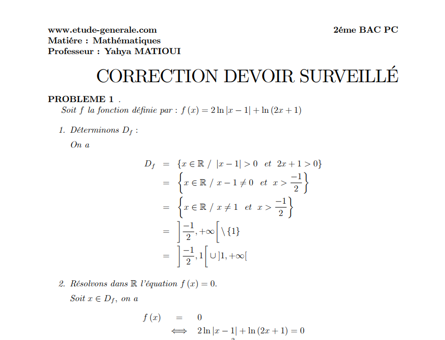 etudegenerale's tweet photo. (2 bac pc et svt)
Devoir surveillé sur la fonction logarithme népérien ✍️
https://t.co/1pbtjfkr2p
#math #maths #Mathematics #mathématiques #2bac https://t.co/6uqud4kDbg