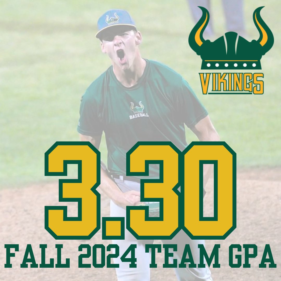 Glen Oaks Vikings Baseball (@govikesbaseball) on Twitter photo Great Semester For the Vikings In The Classroom!
📚 3.30 Semester Team GPA
📚 6 Student Athletes Earned A 4.0+ GPA
📚 14 Student Athletes Earned A 3.5+ GPA
📚 26 Student Athletes Earned A 3.0+ GPA Great Semester For the Vikings In The Classroom!
📚 3.30 Semester Team GPA
📚 6 Student Athletes Earned A 4.0+ GPA
📚 14 Student Athletes Earned A 3.5+ GPA
📚 26 Student Athletes Earned A 3.0+ GPA