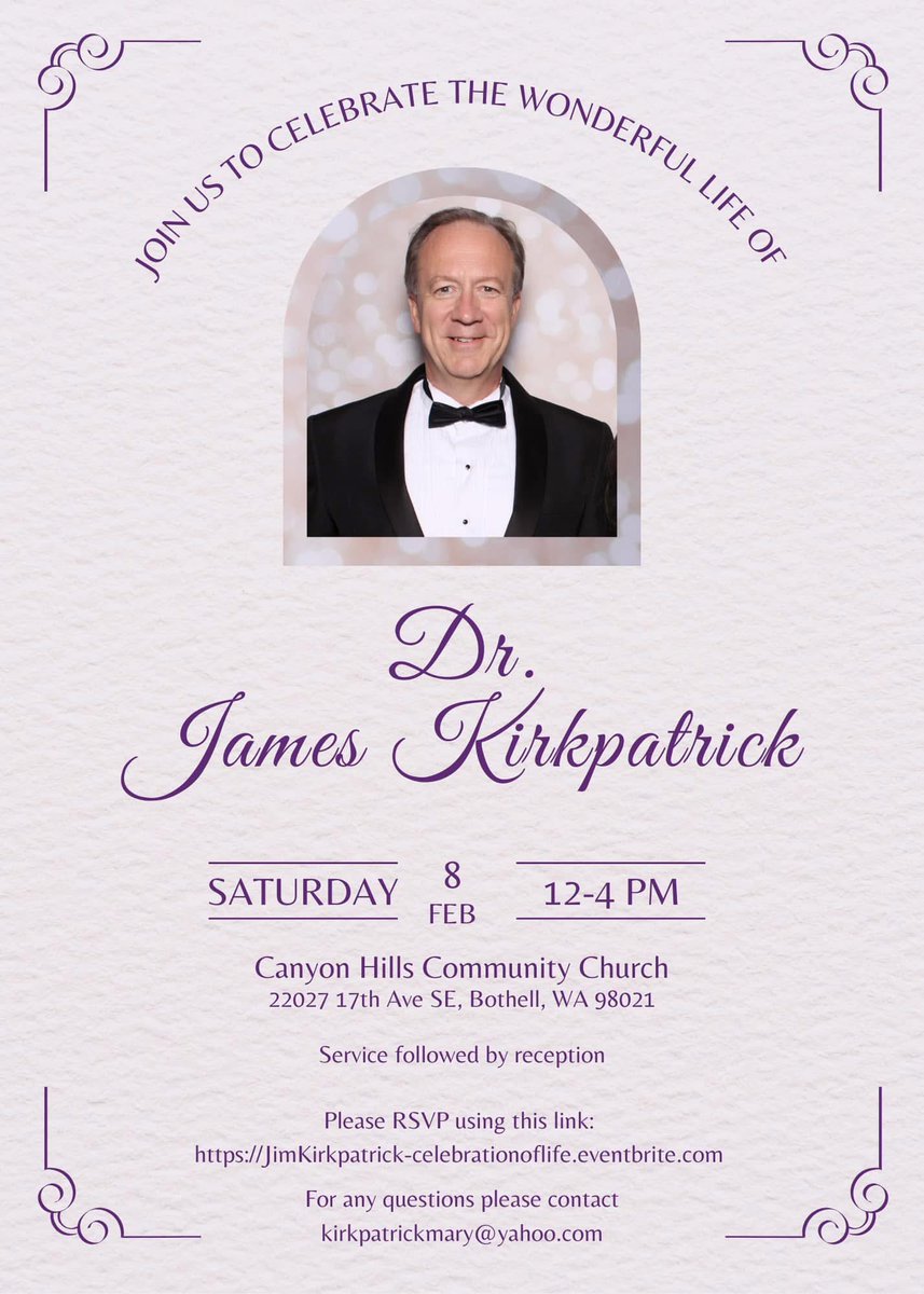 Scotty Kirkpatrick M.D. (@drscottyk) on Twitter photo We would love to see you all at my brother’s celebration of life. <a href="/ACCinTouch/">American College of Cardiology</a> <a href="/ASE360/">American Society of Echocardiography</a> RSVP here: eventbrite.com/e/jim-kirkpatr… We would love to see you all at my brother’s celebration of life. <a href="/ACCinTouch/">American College of Cardiology</a> <a href="/ASE360/">American Society of Echocardiography</a> RSVP here: eventbrite.com/e/jim-kirkpatr…