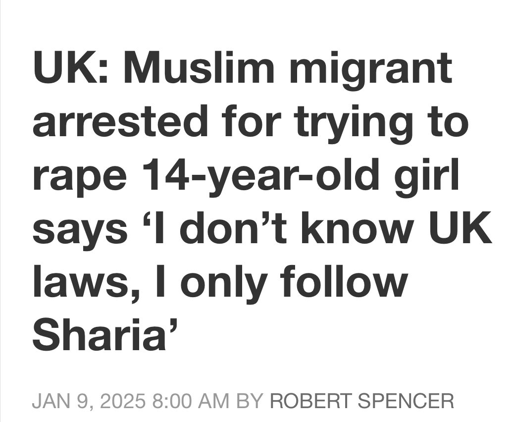 This is what the mainstream media will never show you.

Please retweet and follow me: jihadwatch.org/2025/01/uk-mus…