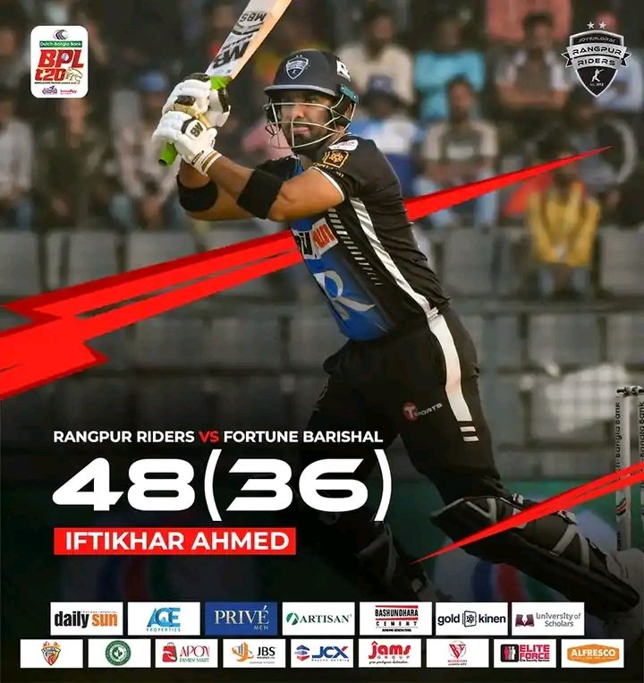 RangpurRider's tweet photo. জয়ের ভিত গড়ে দেন রাইডার ইফতি! 

2nd Innings | RR vs FB | 13th Match: BPL 2025

#rangpurriders #RRvsFB #BPL2025 #iftikharahmed https://t.co/Wx93QVXPDO