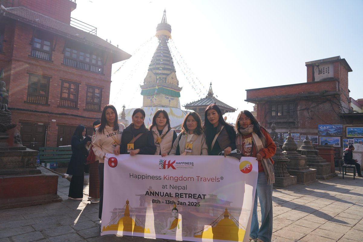 HKingdomtravels's tweet image. Day 2 and going strong! 🌟Hope you’re enjoying the glimpses of our adventure!
.
.
.
#TeamTrip2025 #WorkAndWander #CelebratingSuccess #NepalAdventures #AnnualRetreat #TeamBonding #Unwinding2024 #WorkLifeBalance #TravelDiaries #HappinessInNepal #BhutanNepal