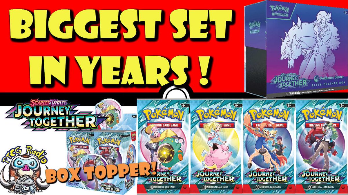 The New Pokmon TCG set has been revealed and it WILL be the biggest set in YEARS! Journey Together is a HUGE deal! #PTCGRadio #PokemonTCG The New Pokmon TCG set has been revealed and it WILL be the biggest set in YEARS! Journey Together is a HUGE deal! #PTCGRadio #PokemonTCG